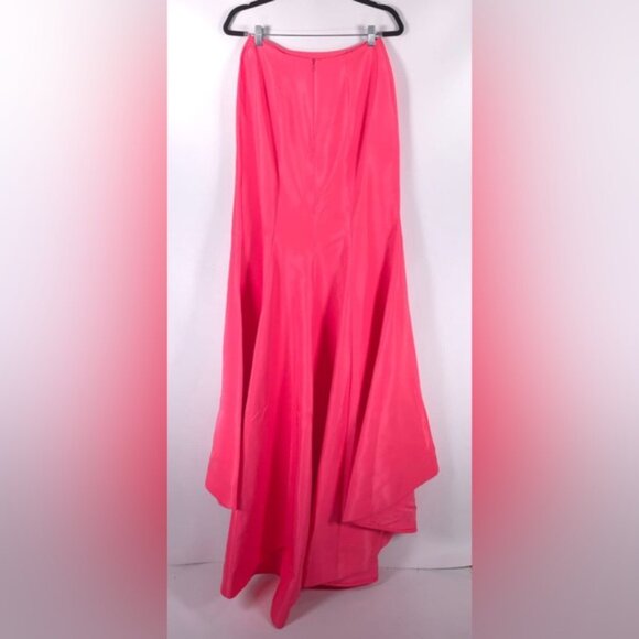 NWT SHERRI HILL 52493 Coral Prom Dress Mermaid Fitted Trumpet Train Slit Size 6 - Picture 5 of 16